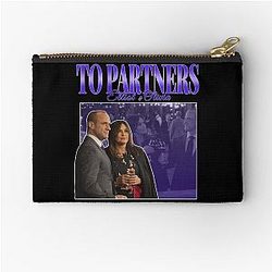 To Partners Bensler Olivia Benson Elliot Stabler 90s Inspired Vintage Classic Zipper Pouch
