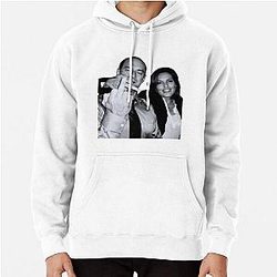 Elliot Stabler and Olivia Benson Actors Giving the Middle Finger Meme Pullover Hoodie