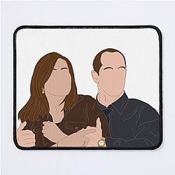 Elliot Stabler and Olivia Benson early seasons mouse pad