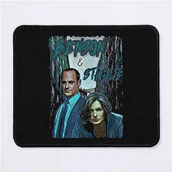 Vintage Olivia Benson Elliot Stabler Cool Gifts Mouse Pad