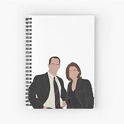 Elliot Stabler and Olivia Benson Spiral Notebook