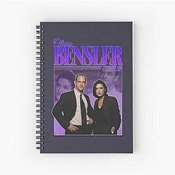 Green Olivia Benson Elliot Stabler 90s Inspired Homage Notebook