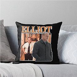 Mens Funny Elliot Stabler Vintage Gifts for Movie Fans Throw Pillow