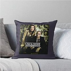 Birthday Gift Olivia Benson and Elliot Stabler Throw Pillow
