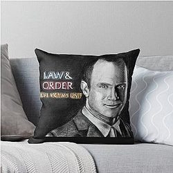 Elliot Stabler Law Order SVU Throw Pillow
