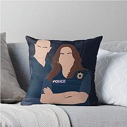 Elliot Stabler and Olivia Benson - NY's Finest Throw Pillow
