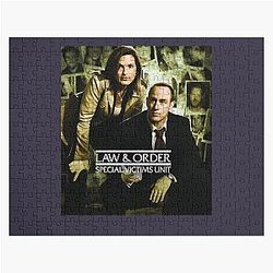 Born  to  Be  a  Detective  Gift  Olivia  Benson  and  Elliot  Stabler  Jigsaw  Puzzle