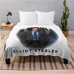 Funny Gifts Elliot Stabler Throw Blanket for Music Fans
