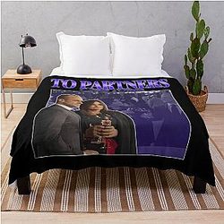To Olivia Benson Elliot Stabler 90s Inspired Vintage Homage Throw Blanket
