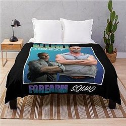 Funny Gifts for Boys Girls Elliot Stabler Forearm Squad Throw Blanket for Music Fans