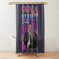 Vintage Retro 90s Inspired Homage Olivia Benson Stabler Shower Curtain