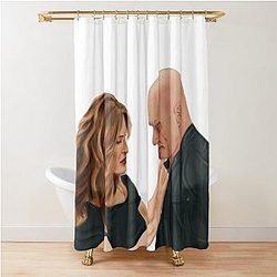 Olivia Benson and Elliot Stabler Shower Curtain
