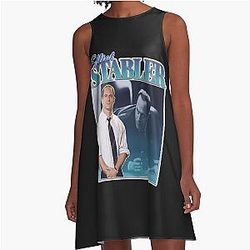 Elliot Stabler 90's Inspired Vintage Funny A-Line Dress