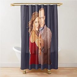 Funny Gifts Olivia Benson Elliot Stabler Shower Curtain