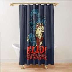 Ello Worm Come and Have a Nice Cup of Tea Shower Curtain