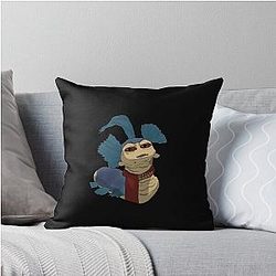 Labyrinth Worm Throw Pillow