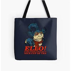 Ello Worm Come Inside and Have a Nice Cup of Tea Tote Bag