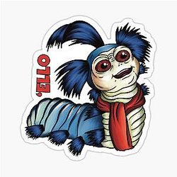 Worm labyrinth Sticker