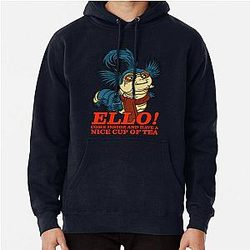 Ello Worm Come Inside and Have a Nice Cup of Tea Pullover Hoodie