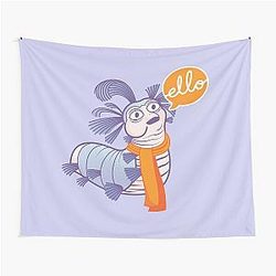 Labyrinth worm Tapestry
