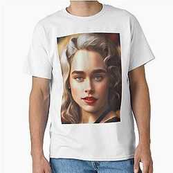 Blue eye Emilia Clarke Actress Classic T-Shirt