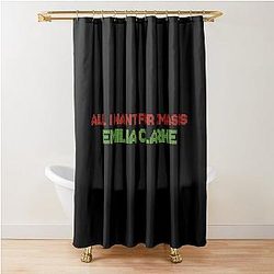 All I Want for Christmas is Emilia Clarke Shower Curtain