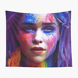 Emilia Clarke Body Paint Tapestry