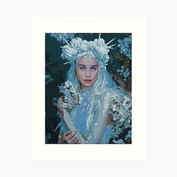 Mosaic - Emilia Clarke Art Print