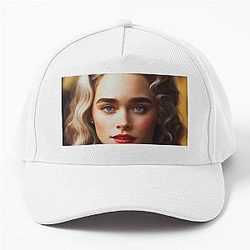 Blue Eye Emilia Clarke Beautiful Actress Baseball Cap