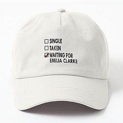 Waiting for Emilia White Dad Hat