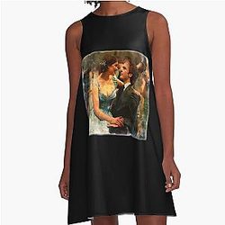 Gift For Men Emilia Clarke Sam Claflin Movie Fan Art Romantic Couple A-Line Dress