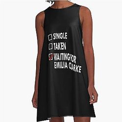 Waiting for Emilia Clarke A Line Dress