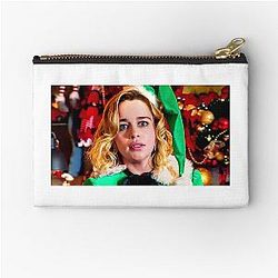 Christmas Emilia Clarke Zipper Pouch