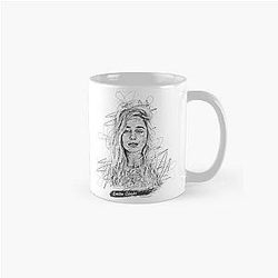 Emilia Clarke Abstract Sketch Art, Emilia Clarke Classic Mug