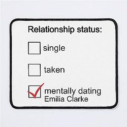 Mentally dating Emilia Clarke mouse pad