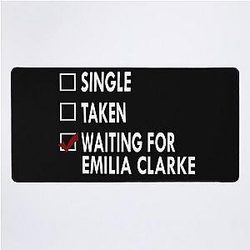 Waiting for Emilia Clarke Desk Mat