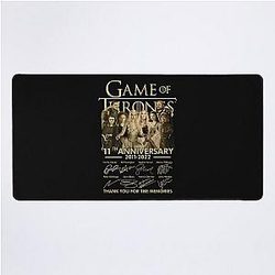 Game of Thrones 9th Anniversary 2011 2022 Cast Signed Emilia Clarke Kit Harington Gift Graphic Desk Mat