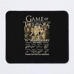 Game of Thrones 9th Anniversary 2011 2022 Cast Signed Emilia Clarke Kit Harington Gift Graphic Mouse Pad