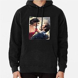 For the Emilia Clarke Movie Fan Art Romantic Couple Pullover Hoodie