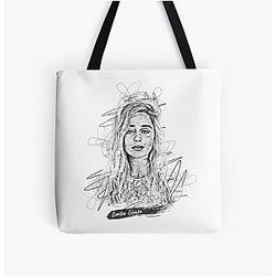 Emilia Clarke Abstract Art, Emilia Clarke Sketch Design Tote Bag