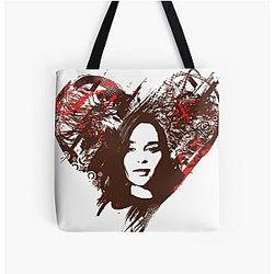 Emilia Clarke Love Print Tote Bag