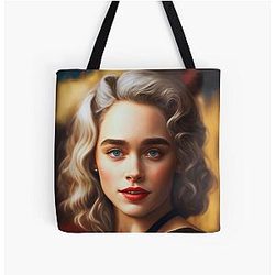 Blue Emilia Clarke Beautiful Actress Bag
