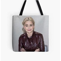 Emilia Clarke oil paint tote bag