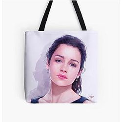 Emilia Clarke All Over Print Tote Bag