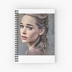 Portrait of Emilia Clarke Notebook