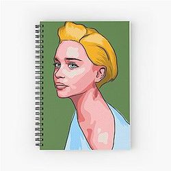 Emilia Clarke pop art notebook