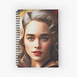 Emilia Clarke Actress Spiral Notebook