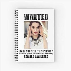 Wanted: Emilia Clarke Notebook