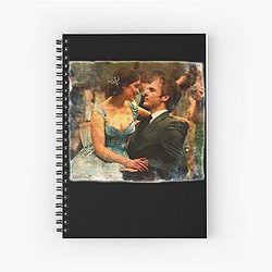 Gift for Men Emilia Clarke Me Before You Sam Claflin Movie Fan Art Romantic Couple Spiral Notebook