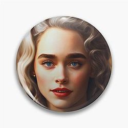Blue eye Emilia Clarke Actress Pin